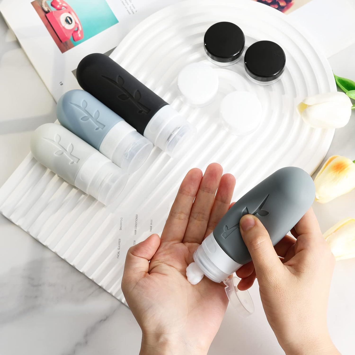 18pack Travel Bottles for Toiletries,TSA Approved ... - Image 6